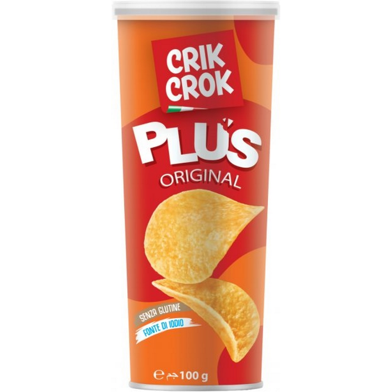 Crik Crok Chipsuri din cartofi, fara gluten, 100g