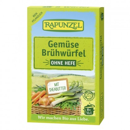 Rapunzel Cuburi de supa de legume bio fara drojdie 68g