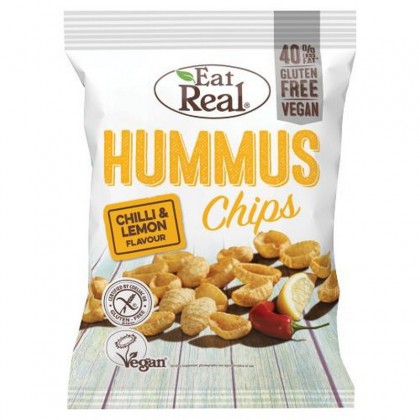 Eat Real Chips Hummus cu chilli si lamaie 45g