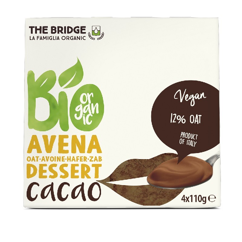 The Bridge BIO Desert din ovaz ciocolata 4x110g