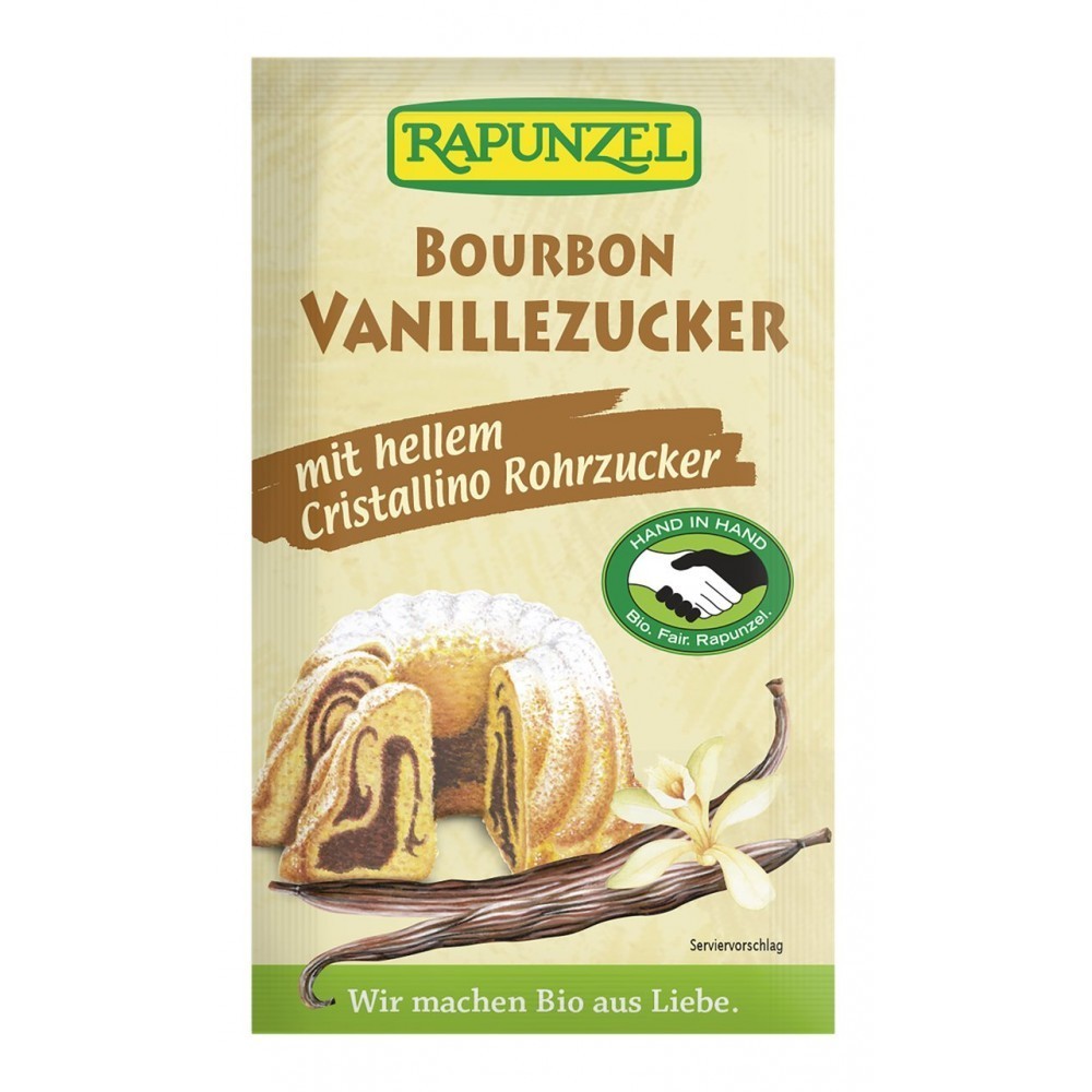 Rapunzel Zahar vanilie Bourbon alb 32g