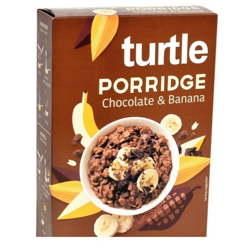 Turtle BIO Terci cu ciocolata si banane, fara gluten, 400g