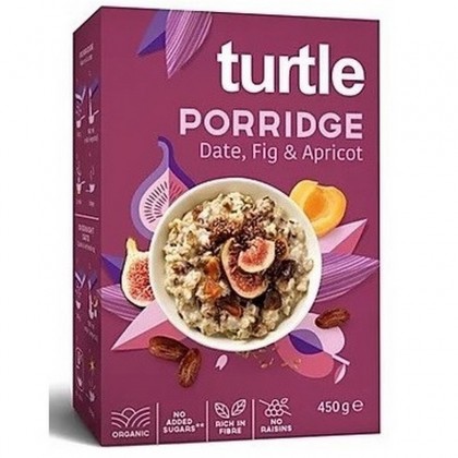 Turtle BIO Terci din ovaz cu Curmale, Smochine si Caise, 450g