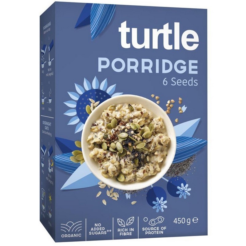 Turtle BIO Terci cu 6 tipuri de seminte, 450g