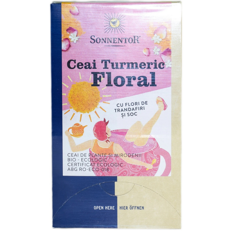 Sonnentor BIO Ceai Turmeric Floral, 18 plicuri, 36g