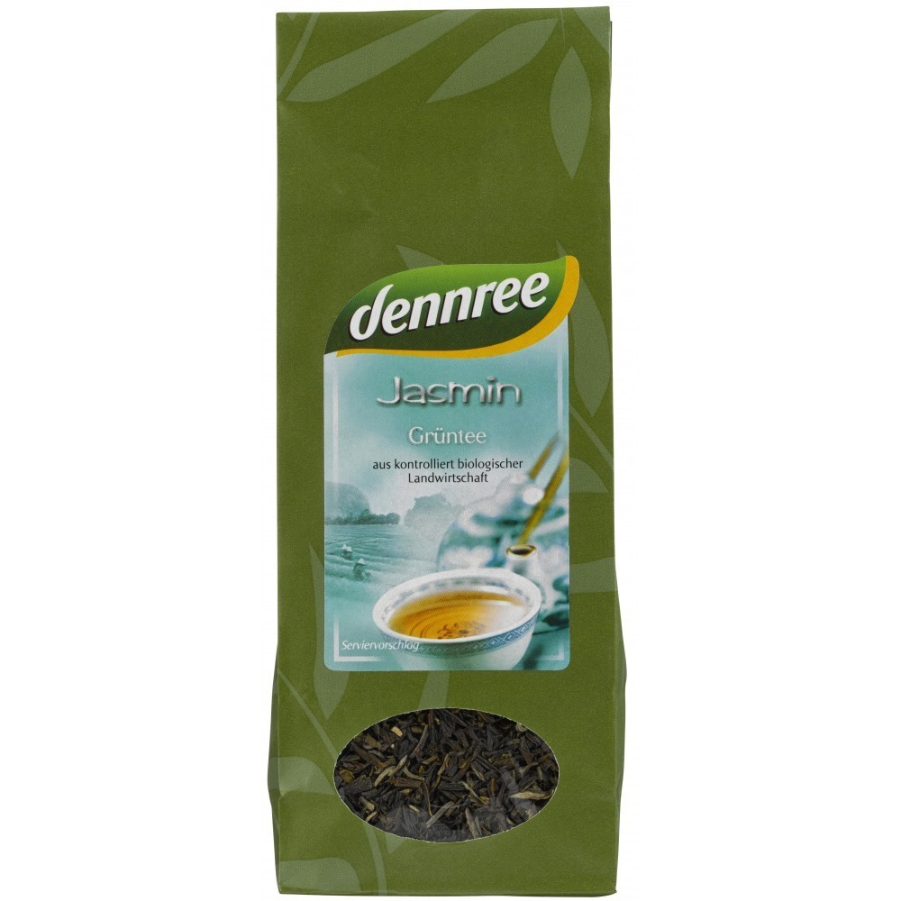 Dennree Ceai verde cu iasomie bio 100g