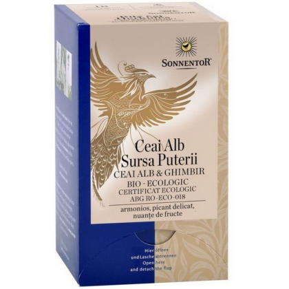 Sonnentor BIO Ceai Alb Sursa Puterii, 18 plicuri, 27g