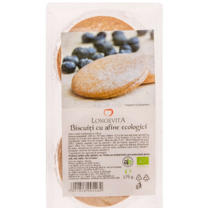 Longevita BIO Biscuiti cu afine, 175g