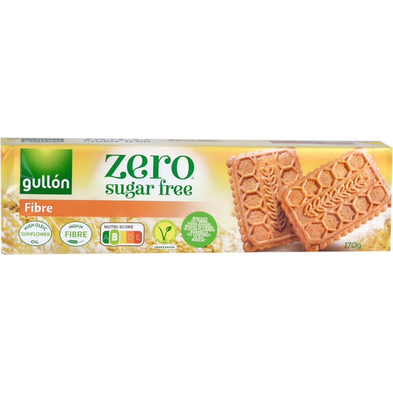 Gullon Biscuiti cu fibre, fara zahar, cu indulcitori, 170g