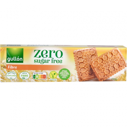 Gullon Biscuiti cu fibre, fara zahar, cu indulcitori, 170g