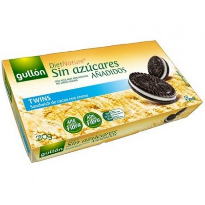 Gullon Biscuiti Oreo (cu cacao si crema de lapte), fara zahar 210g
