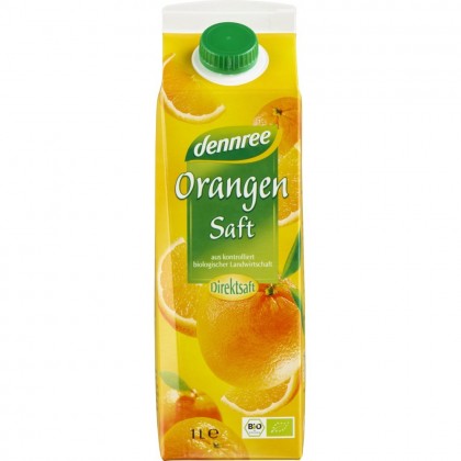 Dennree Suc de portocale ecologic 1L 1L