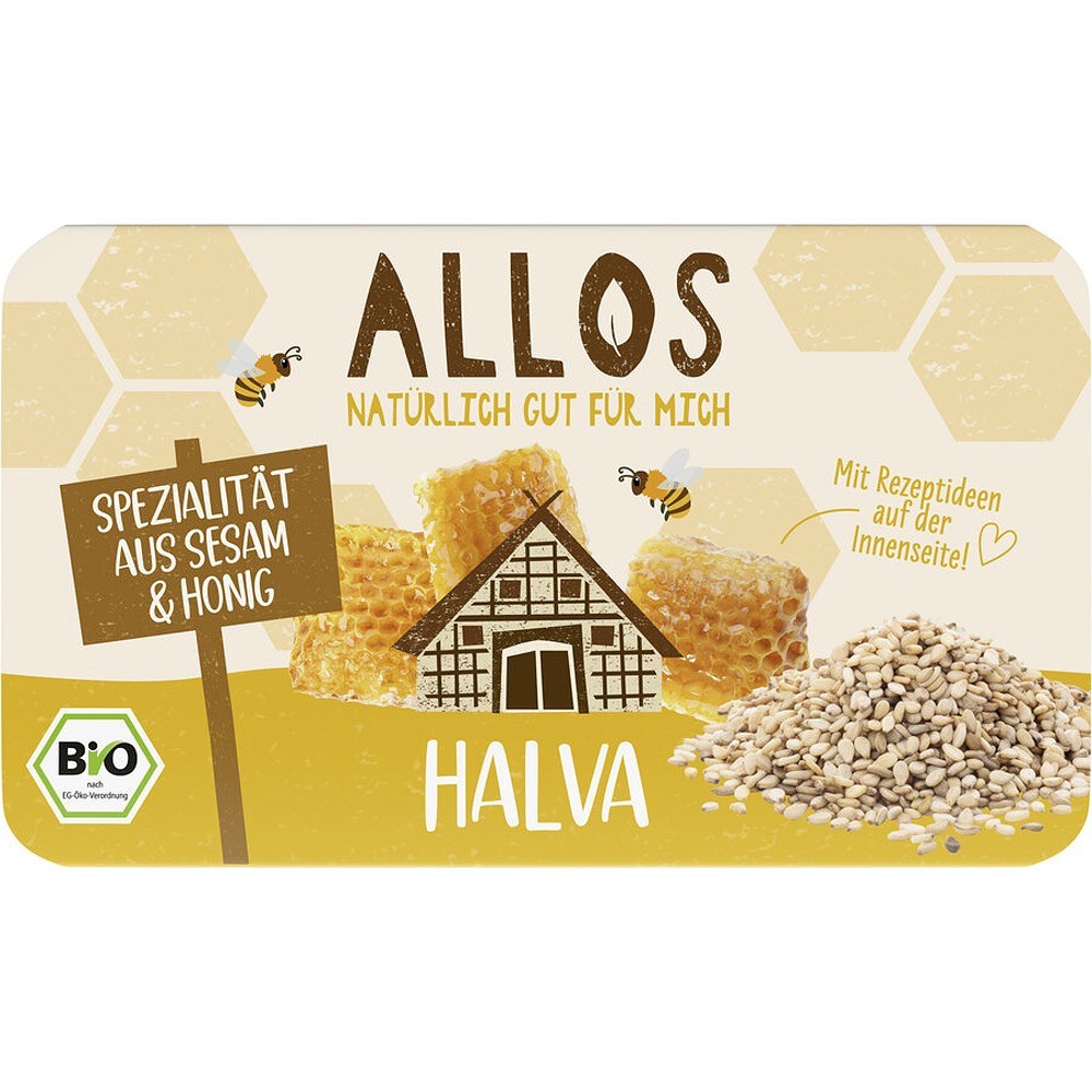 Allos Halva bio cu miere 75g