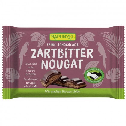 Rapunzel Ciocolata Bio Nougat Amaruie 100g