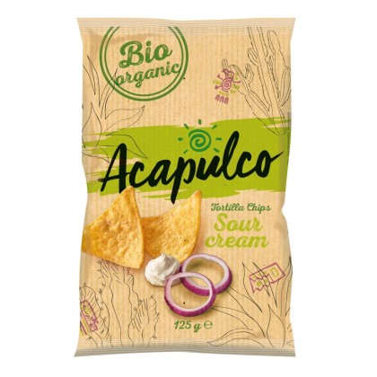 Acapulco Tortilla chips cu smantana si ceapa 125g