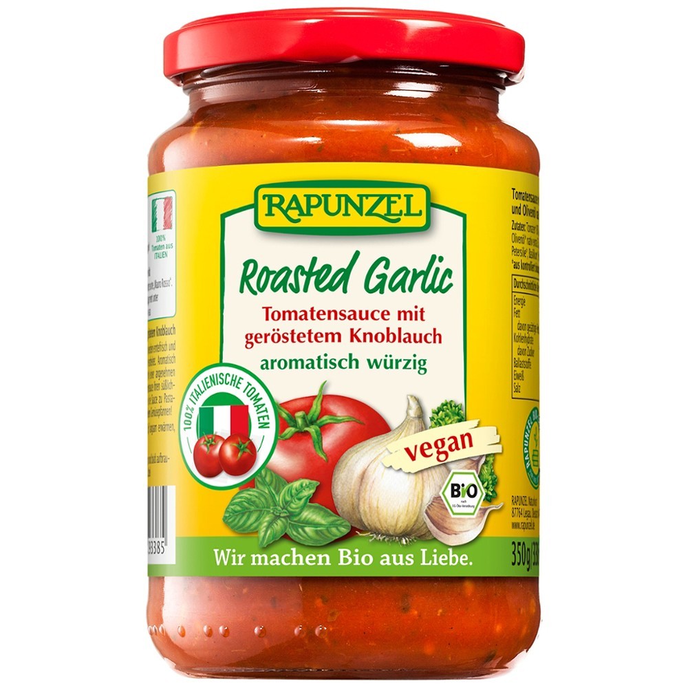 Rapunzel Sos de tomate cu usturoi prajit 350g