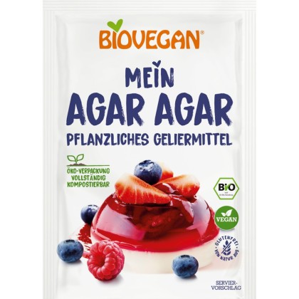 Biovegan Agar agar nativ fara gluten, eco 30g