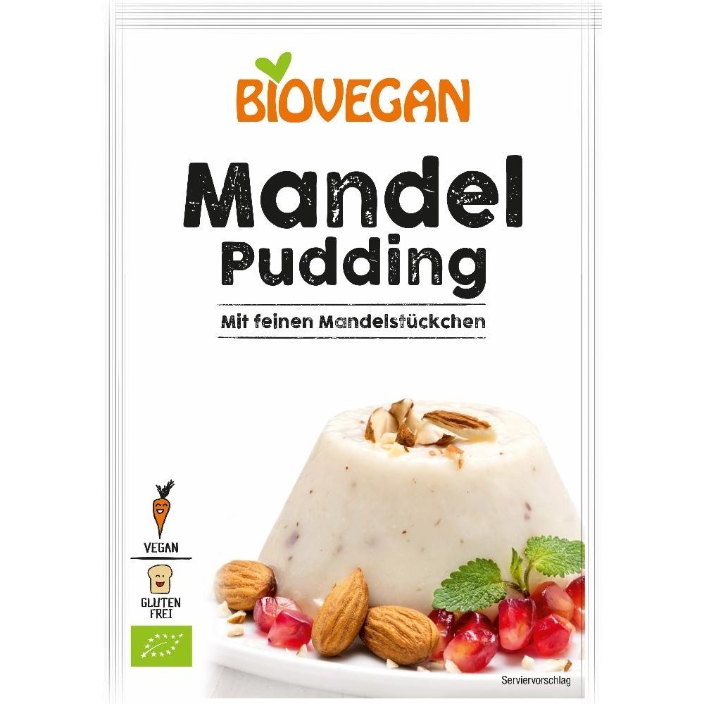 Biovegan Pudra budinca migdale FARA GLUTEN 49g