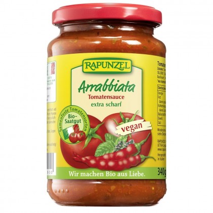 Rapunzel Sos de tomate Arrabbiata 340g