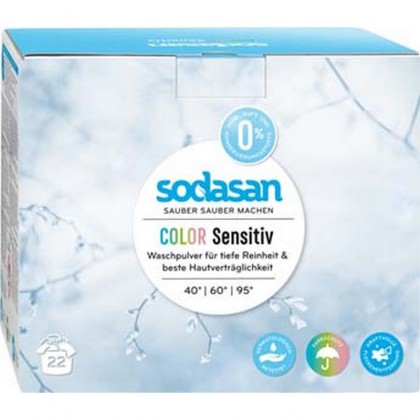Sodasan Detergent rufe pudra sensitive-color 1.2kg