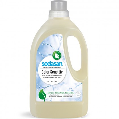 Sodasan Detergent lichid bio pentru rufe colorate senzitiv 1.5L