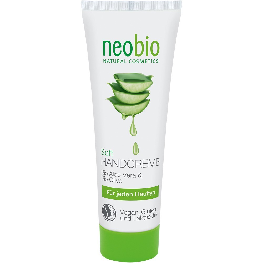 NeoBio Crema de maini cu aloe vera si ulei masline bio 75ml