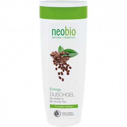 NeoBio Gel de dus Energy cu cofeina si ceai verde bio 250ml