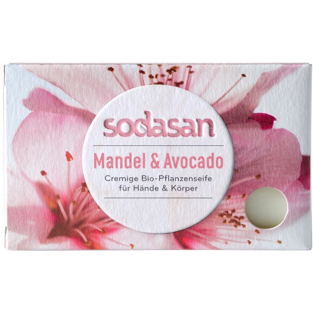 Sodasan Sapun bio cu migdale si avocado 100g