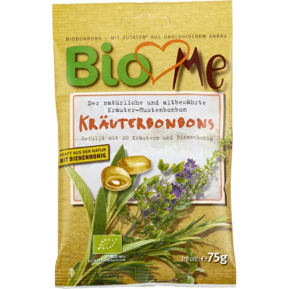 BIO Loves Me Bomboane bio cu plante si miere bio 75g