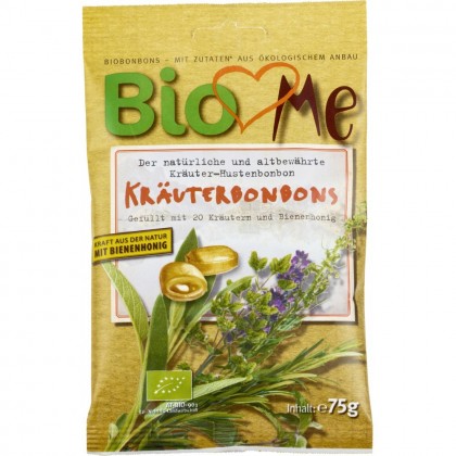 BIO Loves Me Bomboane bio cu plante si miere bio 75g