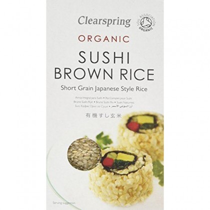 Clearspring Bio Orez brun pentru sushi  500g