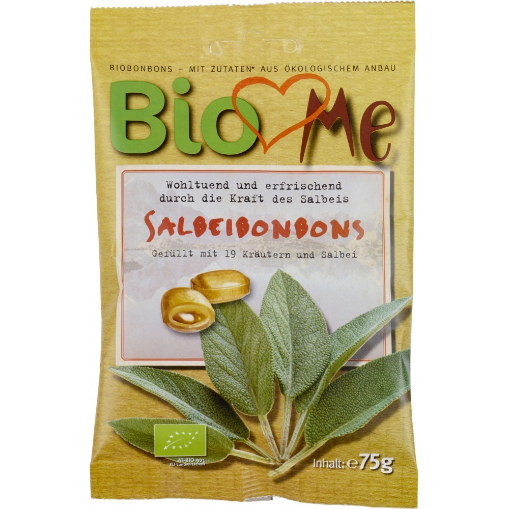 BIO Loves Me Bomboane cu salvie bio 75g