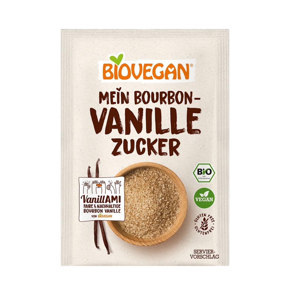 Biovegan Zahar vanilie bourbon integral ecologic 4x8g