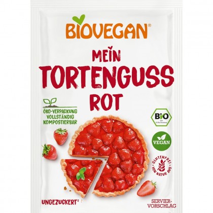 Biovegan Gelatina vegana rosie FARA GLUTEN 2x7g