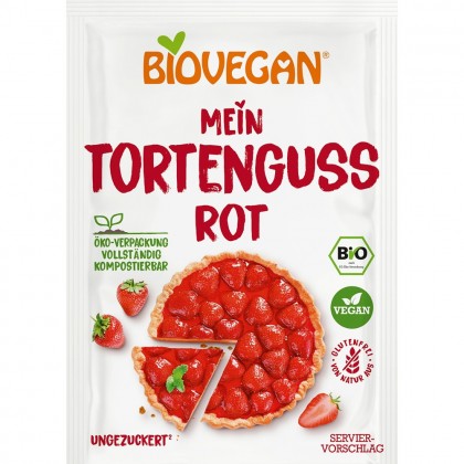 Biovegan Gelatina vegana rosie fara gluten 2x7g