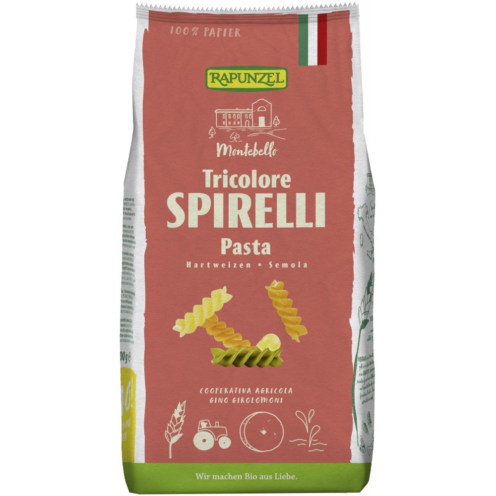 Rapunzel Spirello semola tricolore 500g