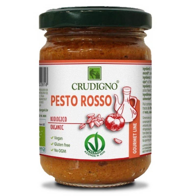 Crudigno BIO Pesto rosu, 130g