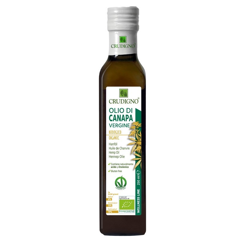 Crudigno bio ulei canepa 0.25 l