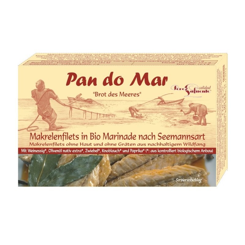Pan do Mar Macrou file in sos marinat bio 120g
