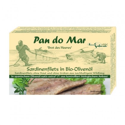 Pan do Mar Sardine file in ulei de masline 120g