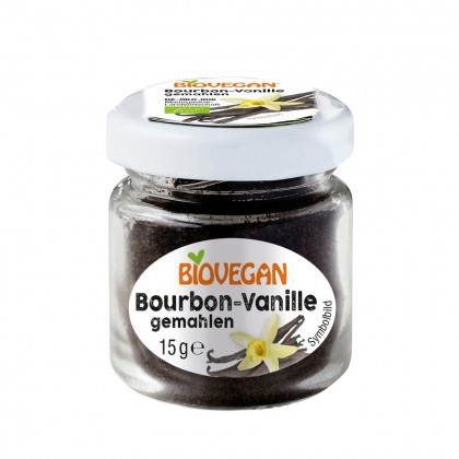 Biovegan Pudra de Bourbon vanilie ecologica 15g