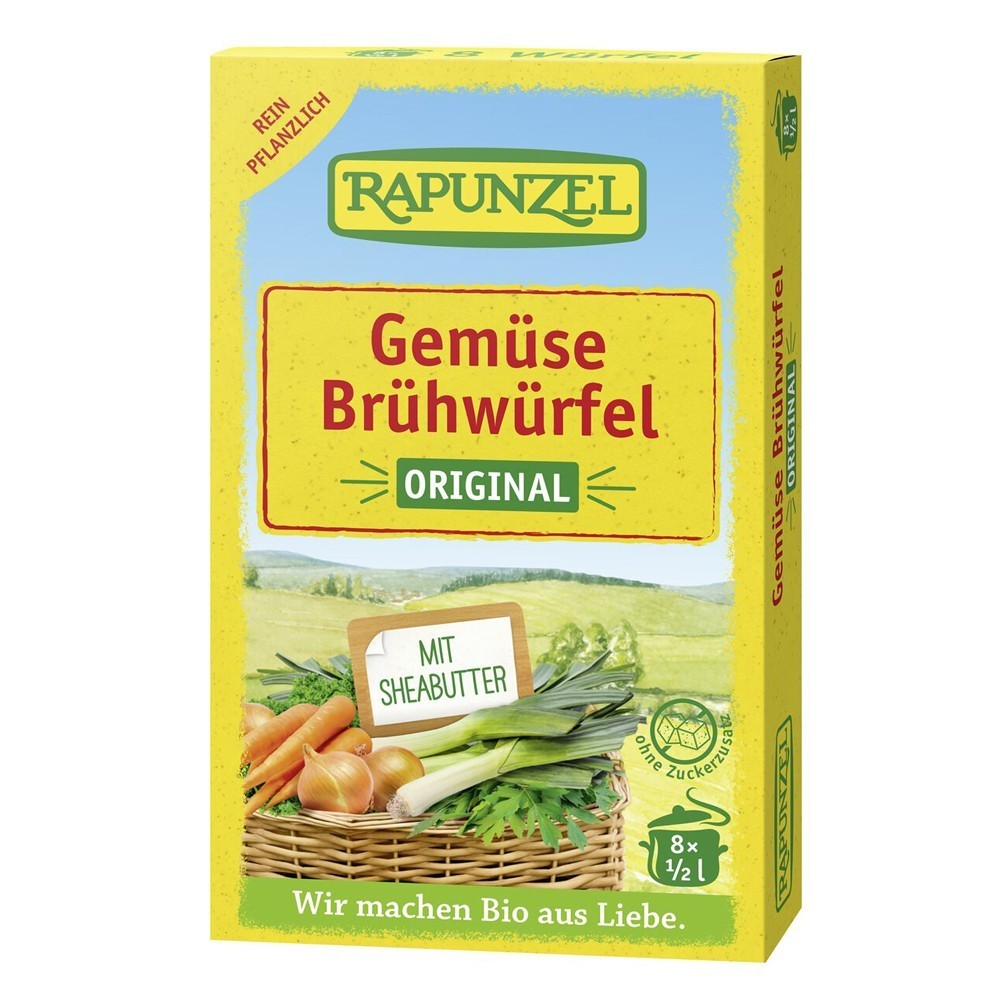 Rapunzel Cuburi de supa de legume bio original 84g