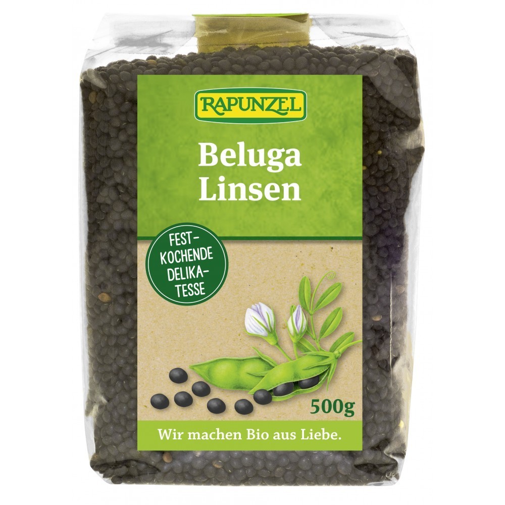 Rapunzel Linte Beluga bio neagra mica 500g