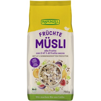 Rapunzel Musli bio cu fructe fara zahar adaugat 750g
