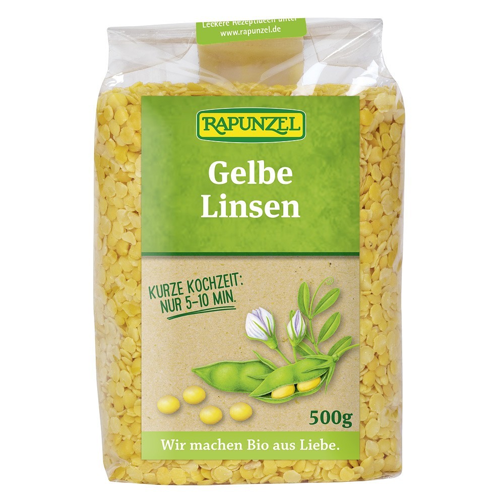 Rapunzel Linte galbena bio cojita proiect 500g