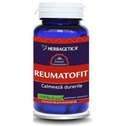 Herbagetica Reumatofit, calmeaza durerile, antiinflamator articular, 60cps
