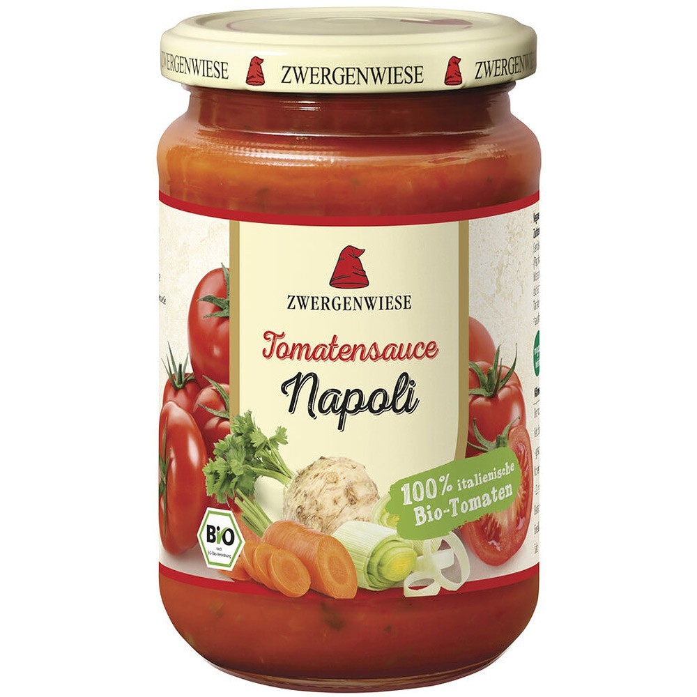 Zwergenwiese Sos bio de tomate ecologice Napoli 340ml