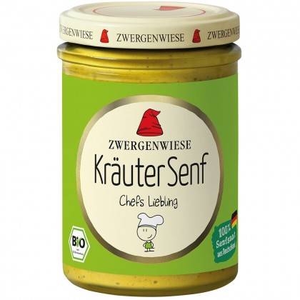 Zwergenwiese Mustar bio cu ierburi de Provance fara gluten 160ml