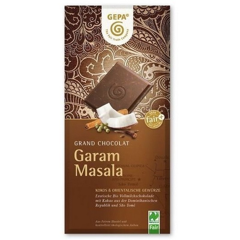 Gepa Bio Ciocolata cu Garam Masala 100g