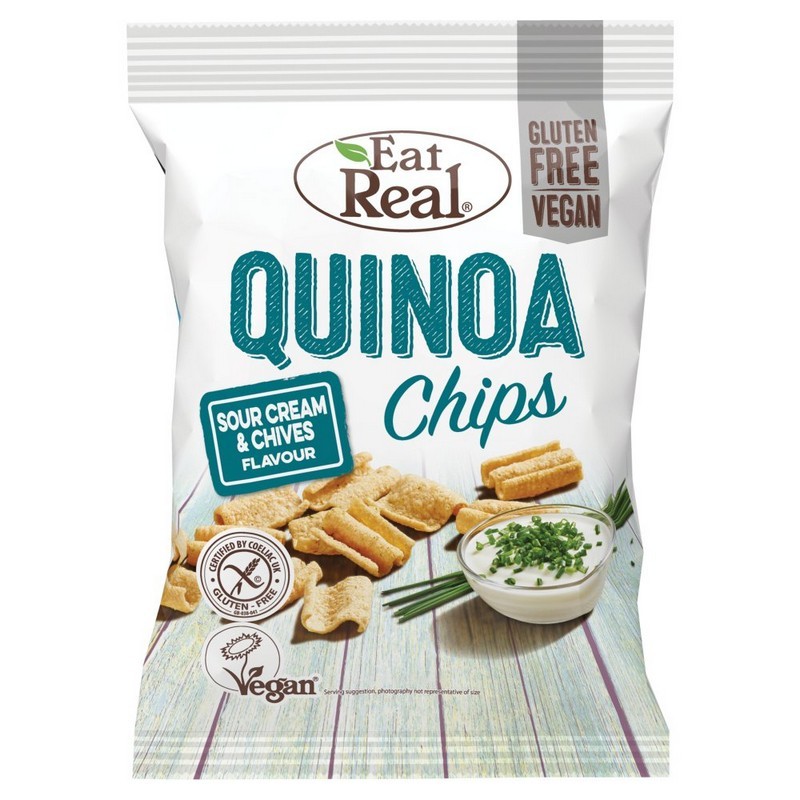 Eat Real Chips Quinoa Smantana si Arpagic 30g